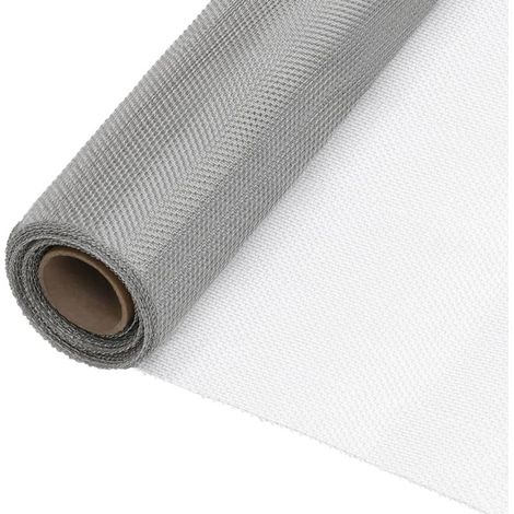 Moustiquaire en acier inoxydable 80 x 500 cm argentée (1/5)