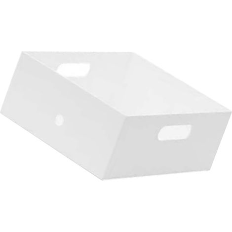 File Storage Box, Plastic Storage Box with Two Handles, Multifunctional for Office and Home Use, Office Supplies and Household Items, 25x32x12cm (1/5)
