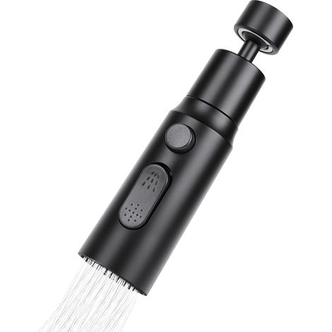 Prolunga per rubinetto da cucina con 3 modalità di flusso d'acqua, rotazione a 360°, facile installazione, resistente, a prova di perdite, completa (1/4)