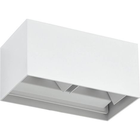Lindby Lámpara de pared exterior 'Nivar' en Blanco Metal