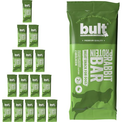 Barrita proteica para perros BULT BAR sabor conejo, 15x75g (1/3)