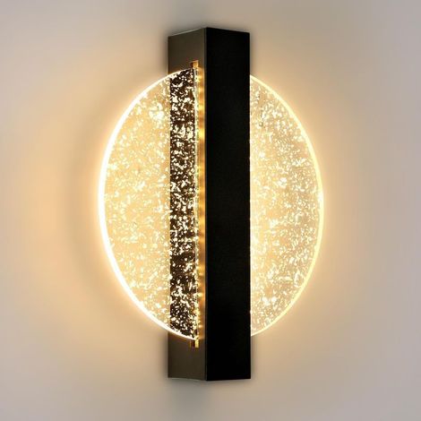 Applique Murale LED 6W, Lampe Murale Intérieure Moderne, Applique Murale LED Acrylique Ronde pour Salon, Chambre, Escalier, Couloir, Bianco Caldo (1/4)