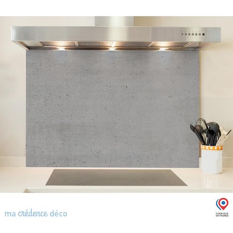 Fond de hotte : Béton brut 2 - Alu composite - 70 cm - 60 cm (1/5)