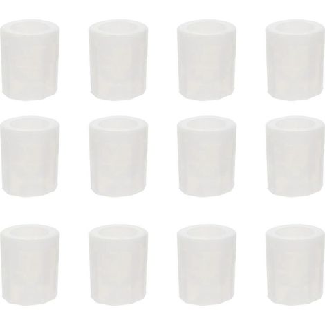 Set mit 10 praktischen Silikon-Schnapsglasformen für Eiswürfel und Weingläser – 5,00 x 4,50 x 4,50 cm – Weiß (1/4)
