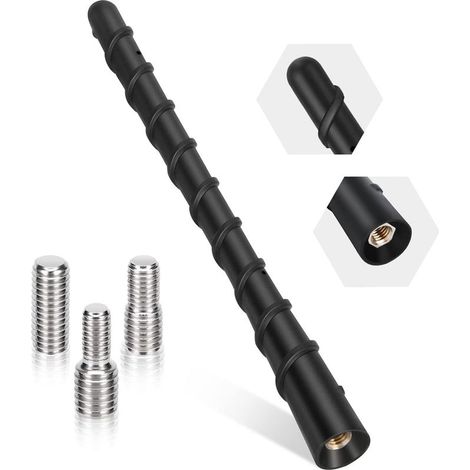 Universelle kurze Autoantenne FM DAB Autoantenne 18 cm Autoradioantenne Dachantenne für optimalen AM/FM-Empfang mit hoher Kompatibilität zu M4-, M5- und M6-Schrauben (1/5)