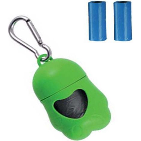 Dispenser Porta Sacchetti Igienici per Cane Gatto Animali Domestici 2 sacchetti (1/5)