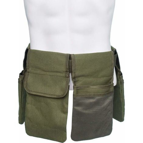 Ceinture Bricolage Sacs Multi-Fonctionnels Outils d'électricien Taille Pouch Ceinture de Stockage Porte Organisateur Sac fourre-Tout Organisateur Jardinage Outil Porte-Kit (Color : Green) (1/5)