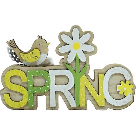 Osterdekorationen, Wohnaccessoires aus Holz, florale Buchstaben, Landhausdeko, Tischornamente aus Holz, Osterdekorationen für T (1/2)