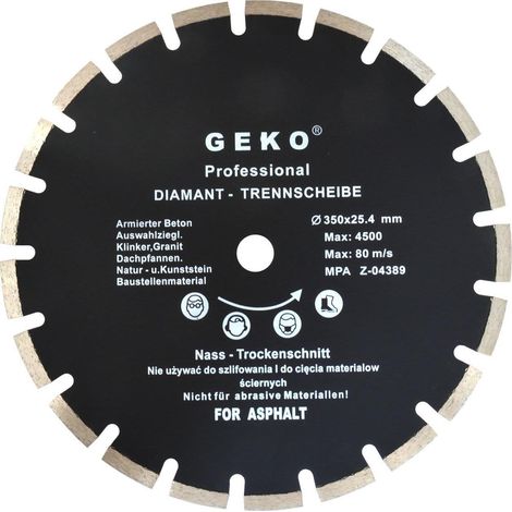 Geko Disco Diamantato Professionale 350 mm Connessione Flessibile