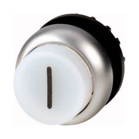 Bouton-poussoir lumineux saillant blanc I à accrochage EATON M22-DRLH-W-X1 (1/2)