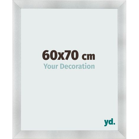 yd. - Cadre photo 60x70 - Aluminium Brosse - MDF - Pisa (1/5)
