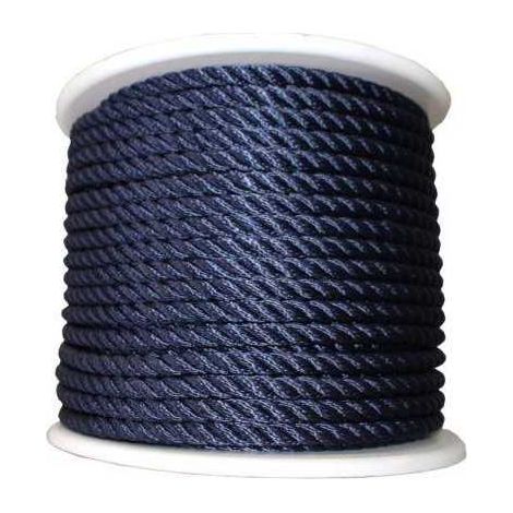 Cordon poliester 12 mm. az. navy hyc-braid 100 m. DEL SEGURA