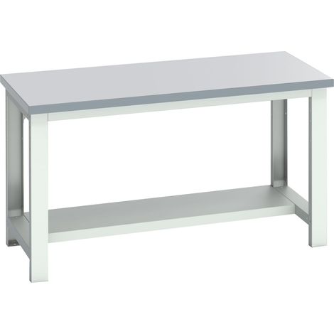 Bott 41003653.16V Cubio Bench with Half Shelf, Laminate Top 1500 x 750mm