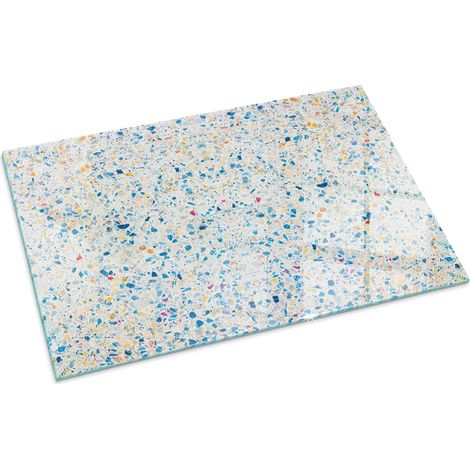 Kaminbodenplatte Funkenschutzplatte Für Kaminofen Glasplatte für Kamin Feuerfeste Abstraktes Strukturmuster 100x70 cm (1/5)