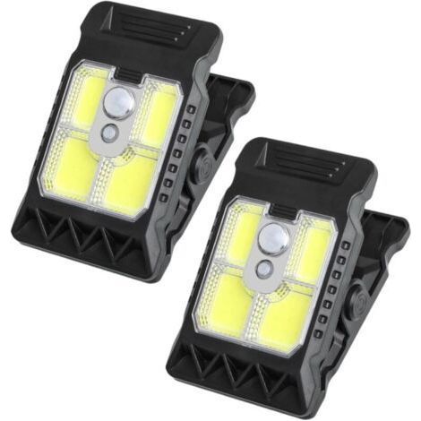Universelle Solar-Klemmleuchten für die Außenbeleuchtung: Mini-Solar-LED-Strahler mit Klemme für Balkon, Garten, Camping, Terrasse – wasserdicht, wiederaufladbar, kabellos, mit automatischer Bewegungs (1/5)