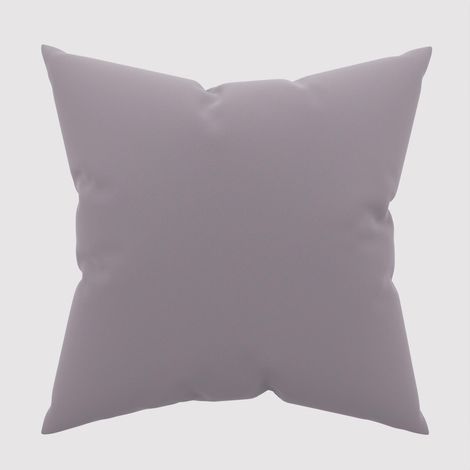 Taie d'oreiller unie 63x63 cm ZZZ gris