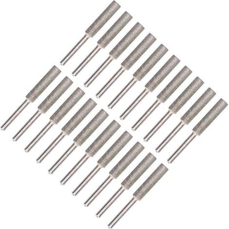 20 Pierres de Meulage Diamant 4.0mm pour Affûtage Tronçonneuse Bavure Polissage Compatible Outils Rotatifs Professionnels (1/5)