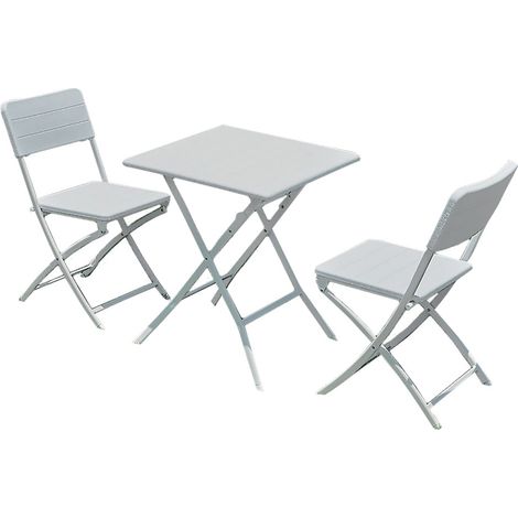 SET GIARDINO IN POLIETILENE ALTA DENSITA 'OLIENA' colore bianco  - LIF