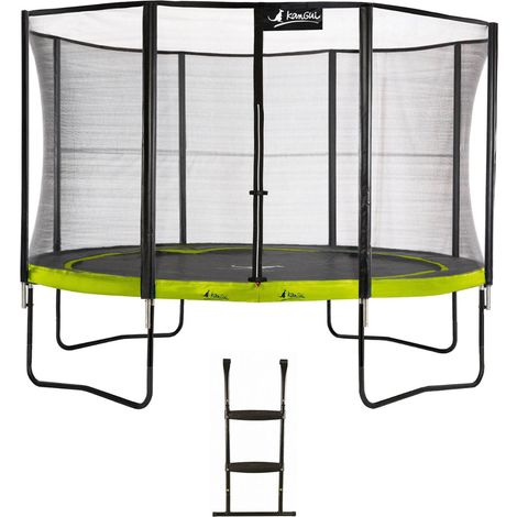 Trampoline KANGUI - PUNCHI Ø 360‑365 cm – Enfant – Rebond Sportif – Échelle – Garantie 5 ans (1/4)