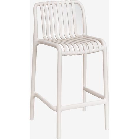 Tabouret de jardin empilable en polypropylène Wendell SKLUM Tapioca Beige ↑65 cm