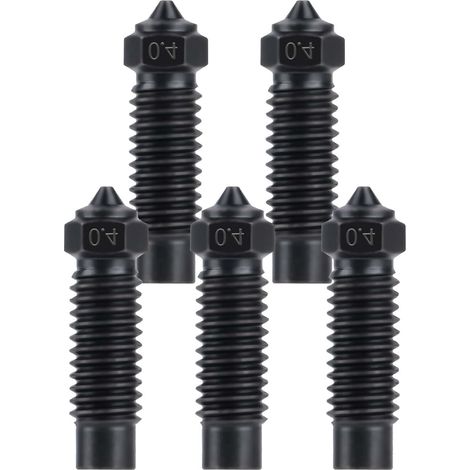 5 Pièces Acier Trempé Buses 0.4mm pour Elegoo Neptune 4 Plus/Neptune 4 Max, Hardened Steel Hotend Extrudeuse Nozzle, Neptune 4 Plus/Neptune 4 Max Buses d'imprimante (1/5)