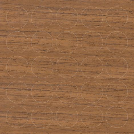 Tapones para muebles autoadhesivos ABS nuez porosa diámetro 14 283102 ST03 (hoja de 25 piezas) Riex JS10 (1/4)
