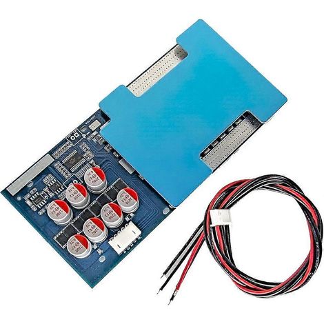 Carte de protection pour batterie 4S 12V LiFePO4 (lithium fer phosphate) avec équilibrage actif capacitifcourant de 5 Ableu argenté (1/5)