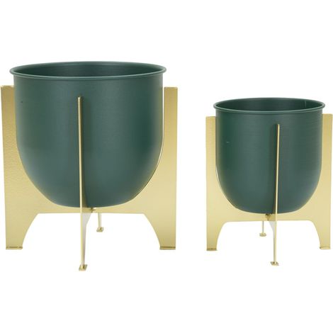 Ensemble de 2 supports de vase Grent Shet, dimensions : Ø 24,5 x 26-19 x 21 cm (1/5)