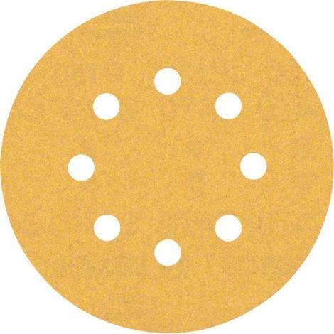 Bosch 50x Expert C470 Schleifpapier mit 8 Löchern für Exzenterschleifer 125 mm G 150 - 2608901120