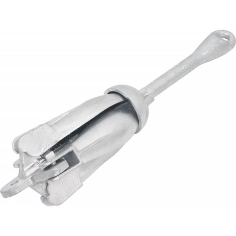 Ancla plegable hierro maleable plateado 1,5 kg vidaXL