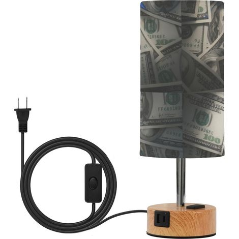 Stacked Dollar Bills Petite lampe de table bureau avec abat-jour (1/5)