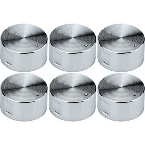 6 Pieces 6mm Universal Gas Cooker Knobs, Stove Oven Hob Control Switch Knobs, Oven Switch, Cooktop Control Knobs (1/5)