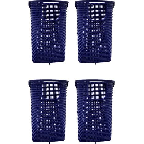 Accessoires de piscine (Bleu) AZ-4X Panier de pompe de piscine, crépine, panier d'écumoire, panier de rechange pour filtre de piscine, accessoires de piscine