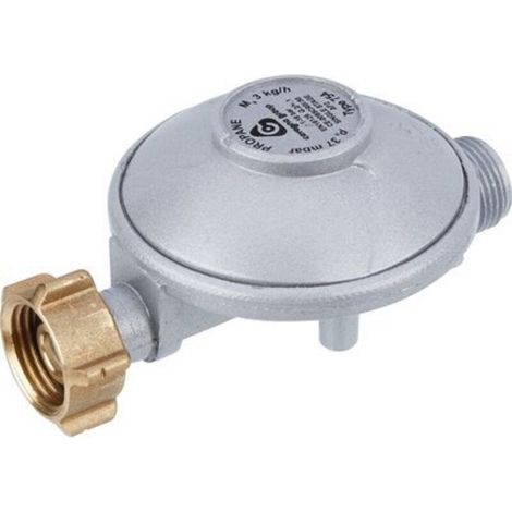 Détendeur gaz propane basse pression 3 kg/h – Pression 37 mbar – Raccord écrou bouteille / mâle 20x150 – Installation artisanale (1/3)