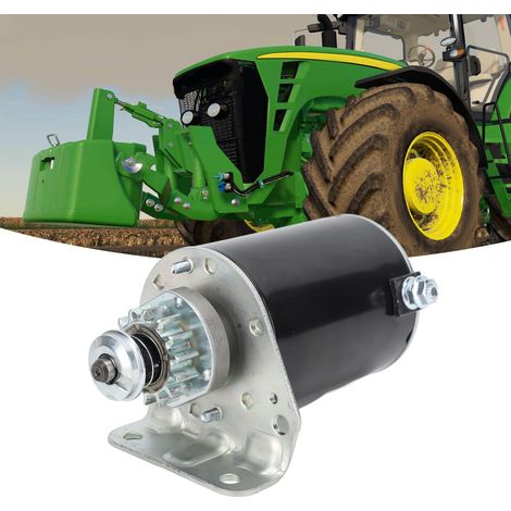 Démarreur renforcé 14T adapté aux tracteurs Cub Cadet John Deere Toro 593934 (surpoids) (1/5)