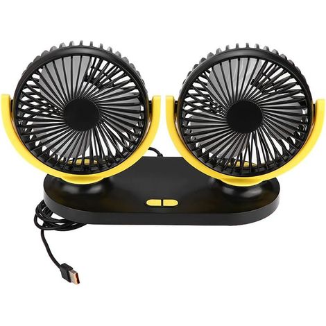 Ventilateur USB pour Voiture, de Voiture à Double Tête Véhicule (1/5)