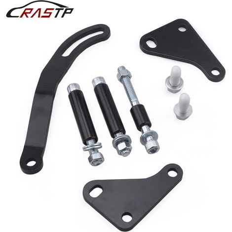 Support de pompe de direction assistée noir pour Chevrolet 350 GM SBC SWP LWP Saginaw - -