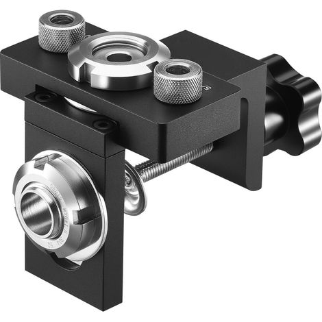 Mophorn Kit di Punte per Tasselli, Strumento in Lega di Alluminio, Dima per Foratura Precisa, Adatto alla Lavorazione del Legno con Punte da Trapano di 3 Dimensioni: 6,4 mm, 7,9 mm e 15 mm