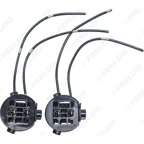 Automotive halogen lamp holder cable compatible with Hyundai Santa Fe halogen lamp holders and automotive halogen bulb socket adapters (1/5)