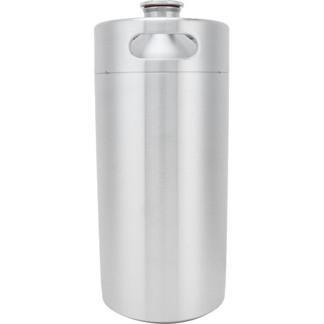 3.6L Mini fût à bière en acier inoxydable avec couvercle, baril de bière pour maison hôtel et fournitures de vinification (1/5)