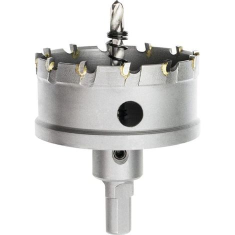 Foret de Scie Cloche en Métal, Coupeur de Trou de Dents en Carbure de Tungstène pour Tôle D'acier Inoxydable, Métal, Alliage, Fer, Bois (70mm) (1/4)