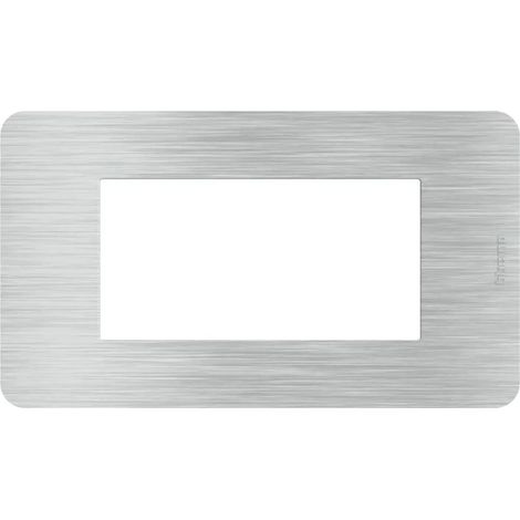 BTICINO JA4804EA - MatixGO - Placca 4P Aluminum