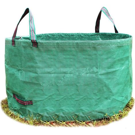 1pcs Sac de Jardin Sac de Déchets de Jardin Solide - Autoportante et Pliable, indéchirable - Réutilisable 63 gallons Sacs Poubelle pour Les Déchets de Jardin Feuillage de Pelouse Vert Coupe (1/5)