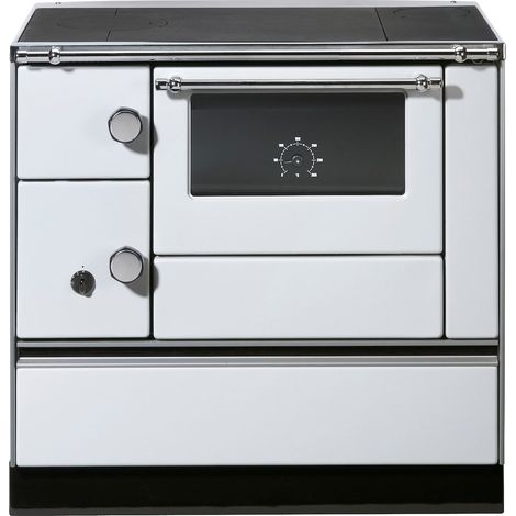 Holzherd K76-90 Westminster 90cm,Rechts,Weiß,7,3kW