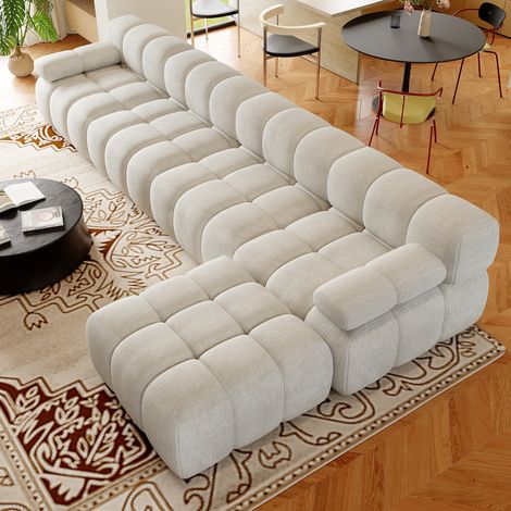 400cm, Keine Montage erforderlich, Corner Sofa L-Form, Wohnlandschaft (1/5)