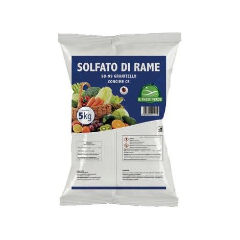 Sulfato de cobre 5kg – Agribios – Fertilizante y fungicida para huerto y frutal – H90024