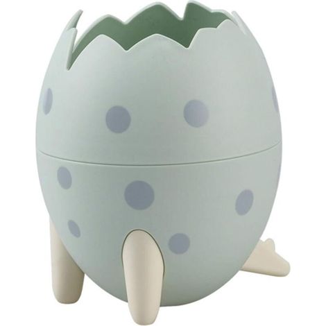 Porte-stylo Dinosaure Œuf Moderne Détachable ABS - Organisateur Bureau Créatif Vert (1/4)