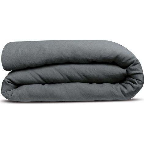 VIVARAISE - Housse de couette Vivaraise Kala en chanvre - Noir - 240 x 220 cm
