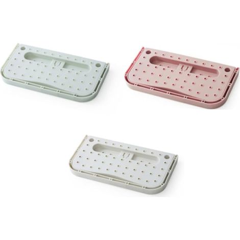 Etagere Chaussures Murale - Pliable - PP - 28 x 14 x 2 cm - Pour Couloir Salle De Bain Entree - 3 Unites