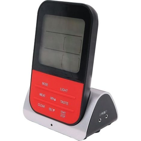 Termómetro de cocina inalámbrico con base magnética - Alarma de temperatura para horno y barbacoa